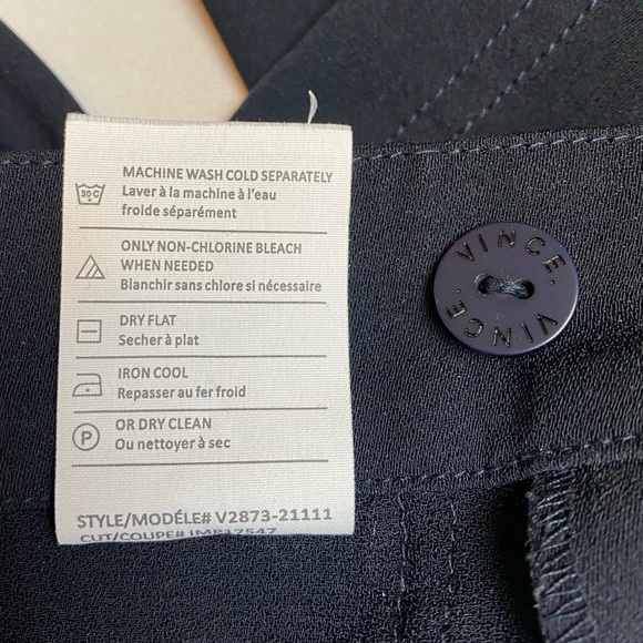 Vince Tailored Navy Trousers - Picture 8 of 11